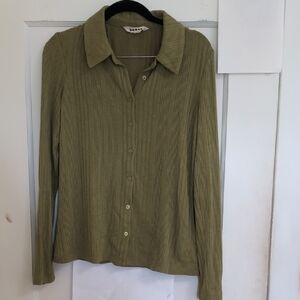 Boden Olive Green Button-Up Shirt